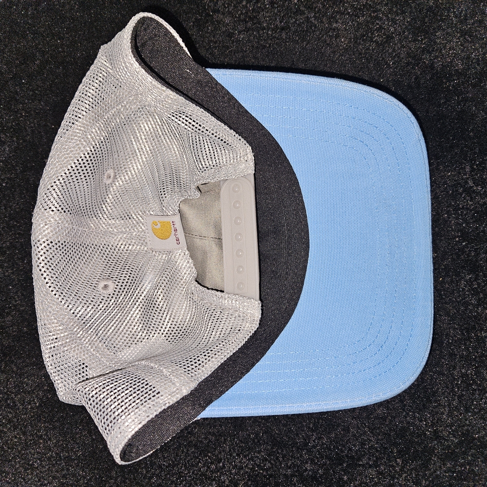 Carhartt Hat Meshback Snapback Light Blue & Gray Adjustable